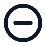 Circle Substract SVG Icon